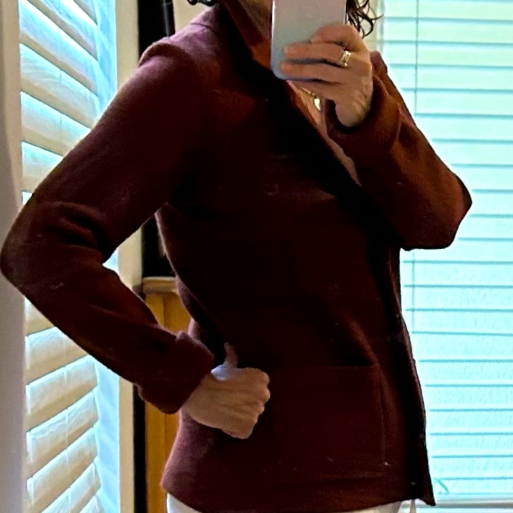 Adrienne Vittadini Maroon Blazer S
